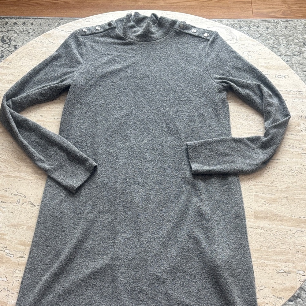 White House Black Market Gray sweater dress